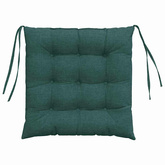 Poduszki na siedziska 4 pcs Ciemna zieleń 40 x 40 x 6 cm