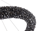 Designerska Lampa Wisząca czarna Swarovski Adani AD216