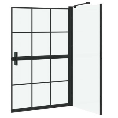 Ścianka prysznicowa do kąpieli Czarny i przezroczysty