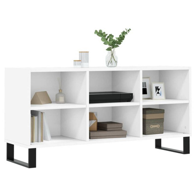 vidaXL Szafka pod TV, biała, 103,5x30x50 cm, materiał drewnopochodny