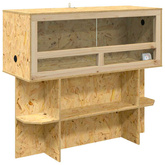 Terrarium brązowy 100 x 40 x 90 cm OSB