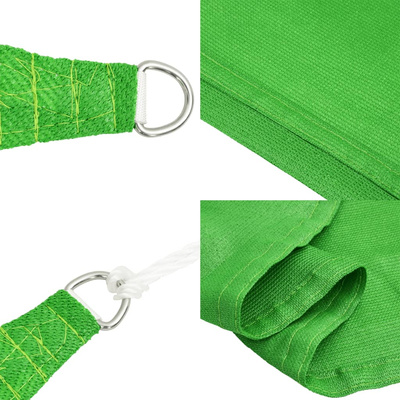 Żagiel przeciwsłoneczny, 160 g/m?, jasnozielony, 3x4,5 m, HDPE