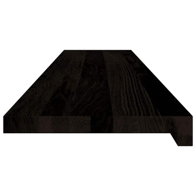 Stopnie schodowe 12 szt. brązowoczarne 120x25x2 cm lite drewno dębowe