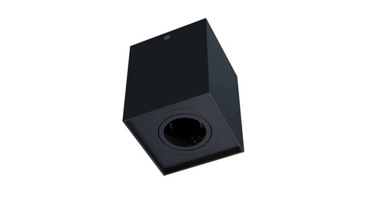 Ruchoma Spot NEGREB kwatdrat LED gu10 natynkowa CZARNY/BIALY