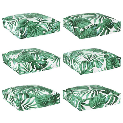 Poduszka Liść 6 pcs Wzór liścia 40 x 40 x 8 cm Materiał Oxford