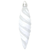 Świąteczna kula w spiralnym kształcie 40 pcs Biały