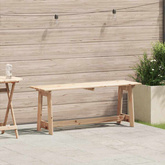 Ławka ogrodowa Naturalny 119 x 37 x 47 cm Drewno sosnowe