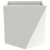 Donica 2 pcs Biały 30 x 30 x 30 cm Stal
