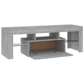 vidaXL Szafka pod TV z LED, szary dąb sonoma, 120x35x40 cm