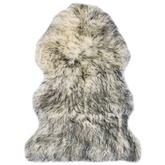 vidaXL Dywanik ze skóry owczej, 60 x 90 cm, ciemnoszary melanż