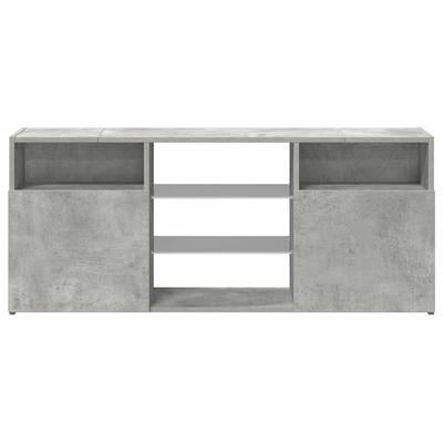 Szafka TV z oświetleniem LED, szarość betonu, 120x30x50 cm