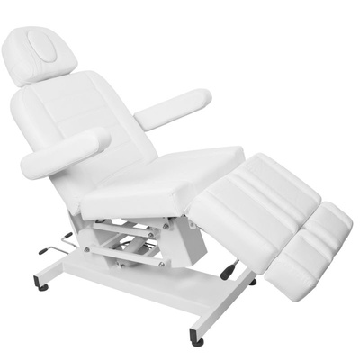 Fotel kosmetyczny elektr. Azzurro 706 pedi 1 siln. biały 109099