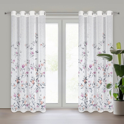 Zasłona Antea biała 140x250