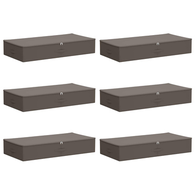 Skrzynia do przechowywania 6 pcs Szary 100 x 50 x 18 cm