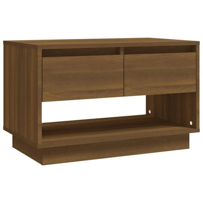 vidaXL Szafka pod TV, brązowy dąb 70x41x44 cm materiał drewnopochodny