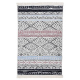 vidaXL Dywanik, różowo-niebieski, 160x230 cm, bawełniany