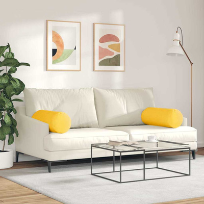 Poduszki Wałkowe 2 pcs Jasnożółty ? 25 x 70 cm