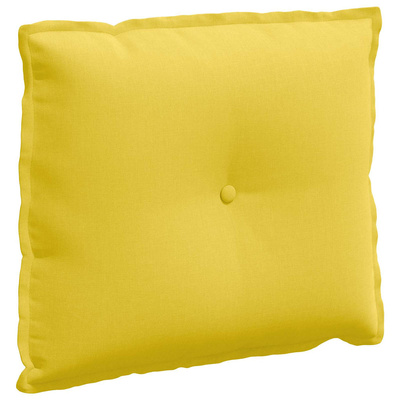 Poduszka na plecy Jasnożółty 60 x 19 x 50 cm tkanina