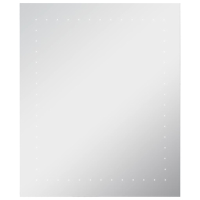 vidaXL Ścienne lustro łazienkowe z LED, 50 x 60 cm