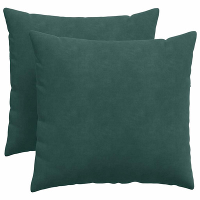Poduszki na sofę 2 pcs Ciemna zieleń 50 x 50 cm