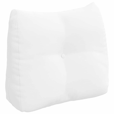 Poduszka na plecy Biały 60 x 24 x 50 cm tkanina