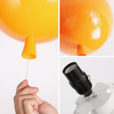 Lampa wisząca Abigali Baloon E27 do pokoju dziecięcego 20cm niebieski