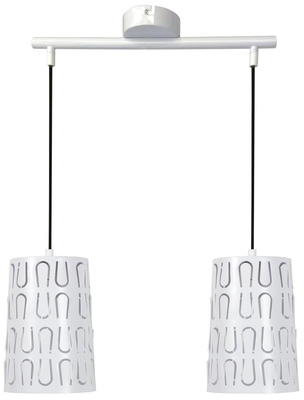 Lampa wisząca 2xE27 48cm biała VISTA 32-64271