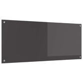Panel kuchenny Ciemnoszary 120 x 50 cm szkło hartowane