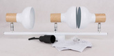 Lampa sufitowa wisząca listwa 3xE14 biały PUERTO 93-62673