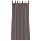 Firany blackout z kółkami 2 pcs Ciemny brąz 225 x 140 cm