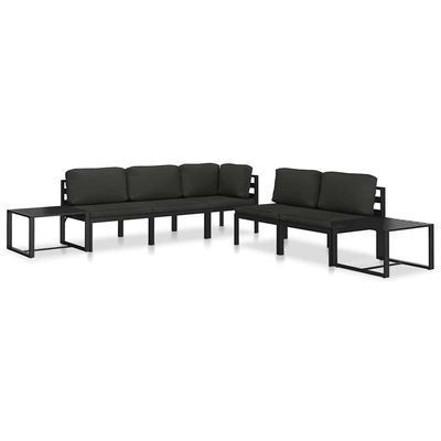 Stolik kawowy, aluminium, antracytowy