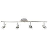 Reflektor sufitowy Nikiel 61 x 10 x 12,5 cm Metal