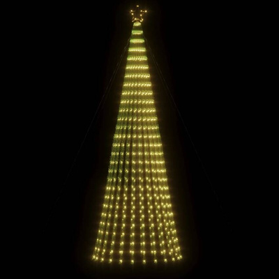 vidaXL Stożkowa choinka z lampek, 688 ciepłych białych LED, 300 cm