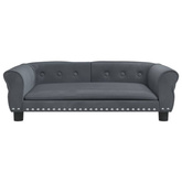 vidaXL Legowisko dla psa, ciemnoszare, 95x55x30 cm, aksamitne