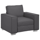 Fotel Szary 100 cm Skóra ekologiczna