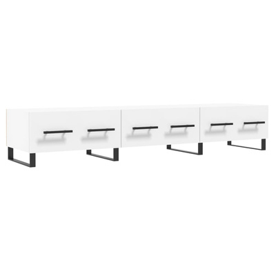 vidaXL Szafka pod TV, biała, 150x36x30 cm, materiał drewnopochodny wariant 5