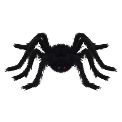 Dekoracja Pająka na Halloween 6 pcs Czarny 75 cm