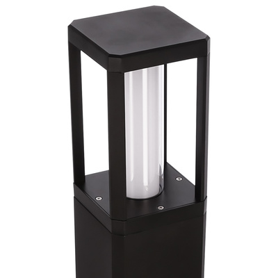 Lampa ogrodowa stojąca LED CROCUS – czarny słupek 2x6W IP65 - nowoczesne oświetlenie ścieżki ogrodowej