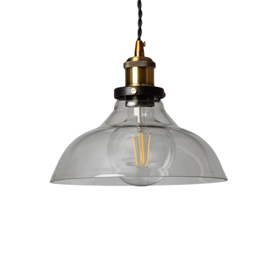 Lampa Wisząca Szklana Retro 25cm E27 Abruzzo Hinti