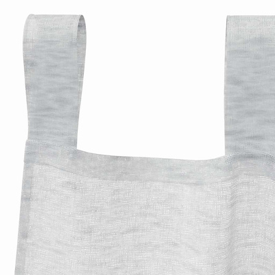 Firany Voile 2 pcs Jasnoszary 140 x 140 cm Poliester