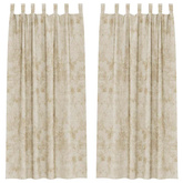Zasłony z weluru z zasłonami 2 pcs Kremowy 245 x 140 cm Aksamit