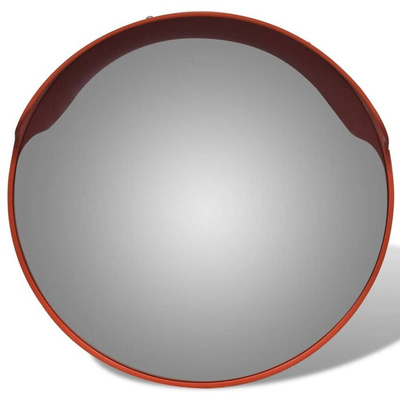 vidaXL Lustro drogowe, 45 cm, plastik, pomarańczowe