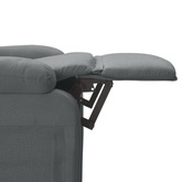 vidaXL Podnoszony fotel masujący, ciemnoszary, tkanina model standard