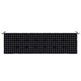 Poduszka na ławkę Materiał Oxford Czarna kratka 150 x 50 x 3 cm