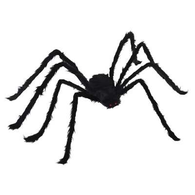 Dekoracja Pająka na Halloween 3 pcs Czarny 150 cm
