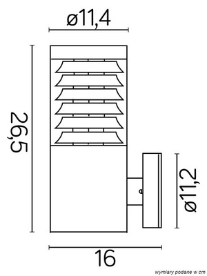 Kinkiet zewnętrzny JOY 91063L BL 91063L BL