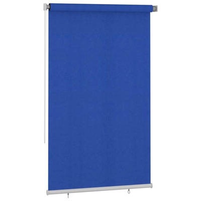 vidaXL Roleta zewnętrzna, 140x230 cm, niebieska, HDPE