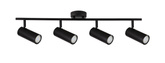 Lampa czarna ścienna/sufitowa spot 4x15W Colly 94-01641