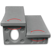 Stopnie do domowego spa, szare