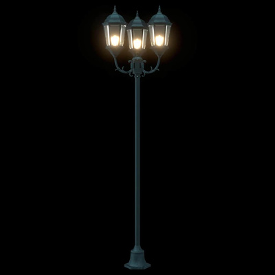 Lampa ogrodowa Vintage szczotkowana zieleń 57 x 49 x 241 cm